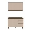 Cozinha Compacta Connect 6 Portas 2 Gavetas 100% Mdf Duna/Cristai - Henn