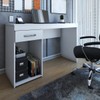 Mesa Escrivaninha Classic 1 Porta 1 Gaveta Branco - Panorama Móveis