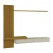 Painel para TV Até 65 Polegadas Italy 2 Portas Ripado Cedro Freijo/Off White - Olivar Móveis