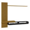 Painel para TV Até 65 Polegadas Italy 2 Portas Ripado Cedro Freijo/Preto - Olivar Móveis