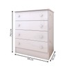 Cômoda Infantil Divertidamente 4 Gavetas Branco - Panorama Móveis