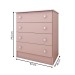 Cômoda Infantil Divertidamente 4 Gavetas Rosa - Panorama Móveis