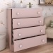 Cômoda Infantil Divertidamente 4 Gavetas Rosa - Panorama Móveis