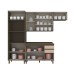 Cozinha Completa 10 Portas 2 Gavetas com Vidro 100% Mdf Ce798 Duna/Cristal - Henn