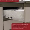 Cozinha Compacta Connect 4 Portas 2 Gavetas com Vidro 100% Mdf Ce800 Duna/Cristal - Henn