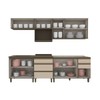 Cozinha Completa Connect 10 Portas 5 Gavetas 100% Mdf Duna/Cristal - Henn