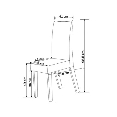 Mesa de Jantar 4 Lugares Benet Mel/Off White/Veludo Pastel - Viero Móveis