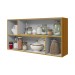 Armário Aéreo Cozinha 120 Cm Anne 2 Portas Cinamomo/Branco Acetinado - Chf Móveis