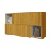 Armário Aéreo Cozinha 120 Cm Anne 2 Portas Cinamomo/Branco Acetinado - Chf Móveis