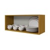 Armário Aéreo Cozinha 75 Cm Anne 1 Porta Cinamomo - Chf Móveis