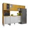 Cozinha Completa Anne 10 Portas 2 Gavetas Cinamomo/Branco Acetinado - Chf Móveis
