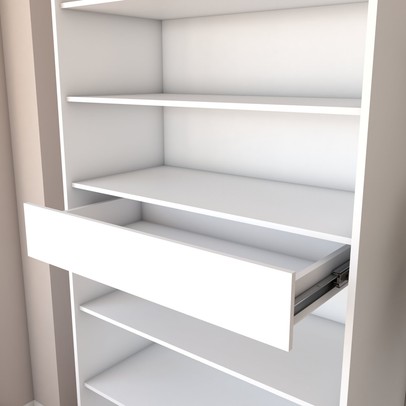 Sapateira Rubi 2 Portas com Espelho 1 Gaveta para 15 Pares de Sapato Branco - Panorama Móveis