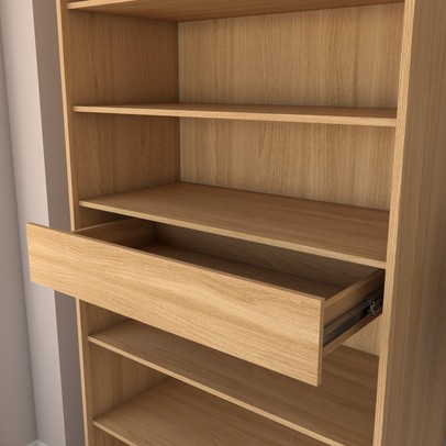 Sapateira Rubi 2 Portas com Espelho 1 Gaveta para 15 Pares de Sapato Amêndola Touch - Panorama Móveis