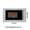 Micro-Ondas Embutir 25l Fit Line 220v Inox - Fischer