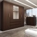Quarto Completo Casal Honey 5 Portas 10 Gavetas com Espelho ébano - Panorama Móveis