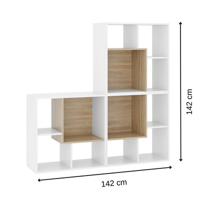Nicho Organizador Sonho 12 Prateleiras Branco/Aveiro - Movelbras