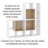 Nicho Organizador Sonho 12 Prateleiras Branco/Aveiro - Movelbras