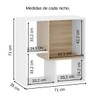 Nicho Organizador Sonho 12 Prateleiras Branco/Aveiro - Movelbras