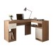 Mesa para Escritório Nilo 1 Porta 1 Gaveta Lamina Mel/Off White - Caemmun