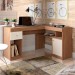 Mesa para Escritório Nilo 1 Porta 1 Gaveta Lamina Mel/Off White - Caemmun