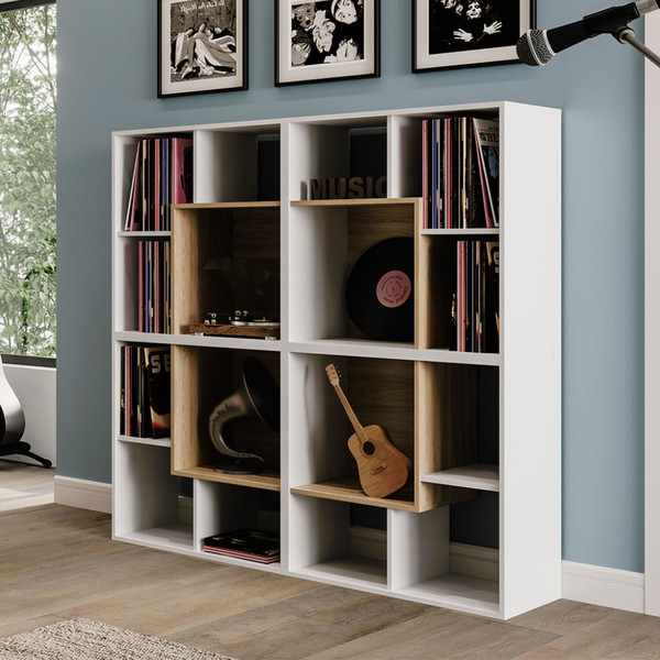 Nicho Organizador Sonho 16 Prateleiras Branco/Aveiro - Movelbras