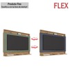 Painel para TV Até 60 Polegadas Madri New 1 Prateleira Flex Canelato Rustico/Grafite/Green Fosco - Atualle Móveis