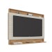 Painel para TV Até 60 Polegadas Madri New 1 Prateleira Flex Canelato Rustico/Natura/Off White - Atualle Móveis