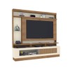 Estante para TV Até 65 Polegadas Verona 1 Porta Flex Canelato/Natura/Off White - Atualle Móveis