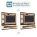 Estante para TV Até 65 Polegadas Verona 1 Porta Flex Canelato/Natura/Off White - Atualle Móveis