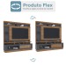 Estante para TV Até 65 Polegadas Verona 1 Porta Flex Canelato/Grafite - Atualle Móveis