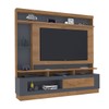 Estante para TV Até 65 Polegadas Verona 1 Porta Flex Canelato/Grafite - Atualle Móveis