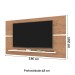 Painel para TV Até 65 Polegadas Roma Canelato Rustico Natura Off White - Atualle Móveis