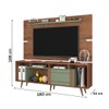 Rack com Painel para TV Até 60 Polegadas Roma 1 Porta Freijo Rustico Green Fosco - Atualle Móveis