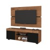 Rack com Painel para TV Até 65 Polegadas Denver 2 Portas Freijo Rustico/Preto Fosco - Atualle Móveis