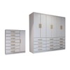 Quarto Completo Casal Catedral 7 Portas 19 Gavetas Branco - Panorama Móveis