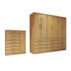 Guarda-Roupa Casal Catedral 6 Portas 12 Gavetas e Cômoda 1 Porta 7 Gavetas Cinamomo - Panorama Móveis
