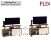 Rack para TV Até 55 Polegadas Rivera 1 Porta Flex Canelato Rustico/Natura Off White - Atualle Móveis
