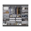 Guarda-Roupa Casal Paris 8 Portas 4 Gavetas Preto - Maxel