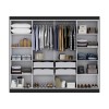 Guarda-Roupa Casal Paris 8 Portas 4 Gavetas Preto - Maxel