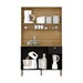 Armário de Cozinha Style 6 Portas 1 Gaveta Ripado 3d Freijó/Nero - Kits Paraná