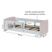 Cama Infantil Montessoriana Ninho Rosa - Movelbras