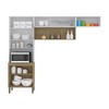 Cozinha Compacta Urbane 9 Portas Ripado 3d Freijó/Supremo - Kits Paraná