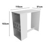 Bancada de Cozinha Ad5003 Branca - Tecno Mobili