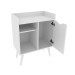 Aparador 1 Porta 1 Prateleira Ap2310 Branco - Tecno Mobili