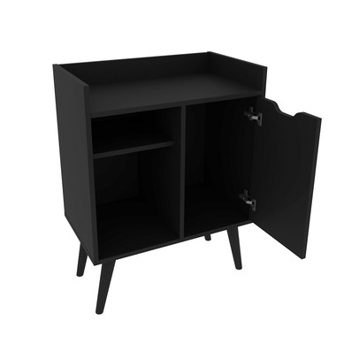 Aparador 1 Porta 1 Prateleira Ap2310 Preto - Tecno Mobili