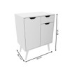 Armário de Banheiro 2 Portas 1 Gaveta Bn3637 Branco - Tecno Mobili