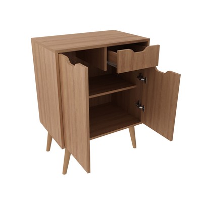Armário de Banheiro 2 Portas 1 Gaveta Bn3637 Amêndoa - Tecno Mobili