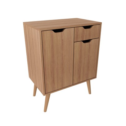 Armário de Banheiro 2 Portas 1 Gaveta Bn3637 Amêndoa - Tecno Mobili