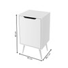 Armário de Banheiro 1 Porta Bn3641 Branco - Tecno Mobili
