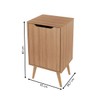 Armário de Banheiro 1 Porta Bn3641 Amêndoa - Tecno Mobili